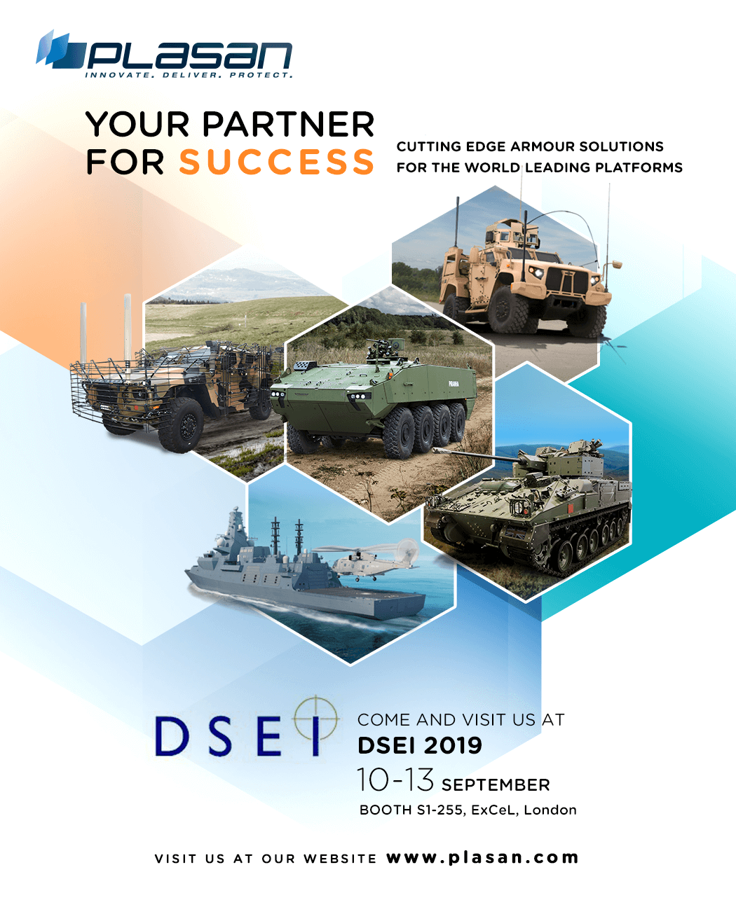 Read more about the article DSEI 2019: ISRAELI COMPANY PLASAN PRESENTS ARMOR SOLUTIONS FOR LAND AND SEA PLATFORMS